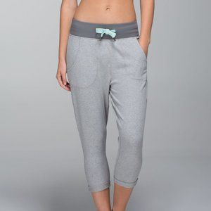 Lululemon Free Fall Crop Heathered Medium Grey / Slate